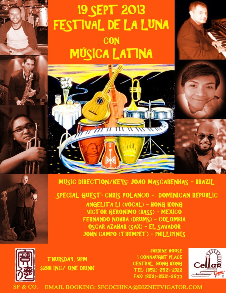 Festival de la Luna con Música Latina @ Grappas - 9pm, 19 September, 2013