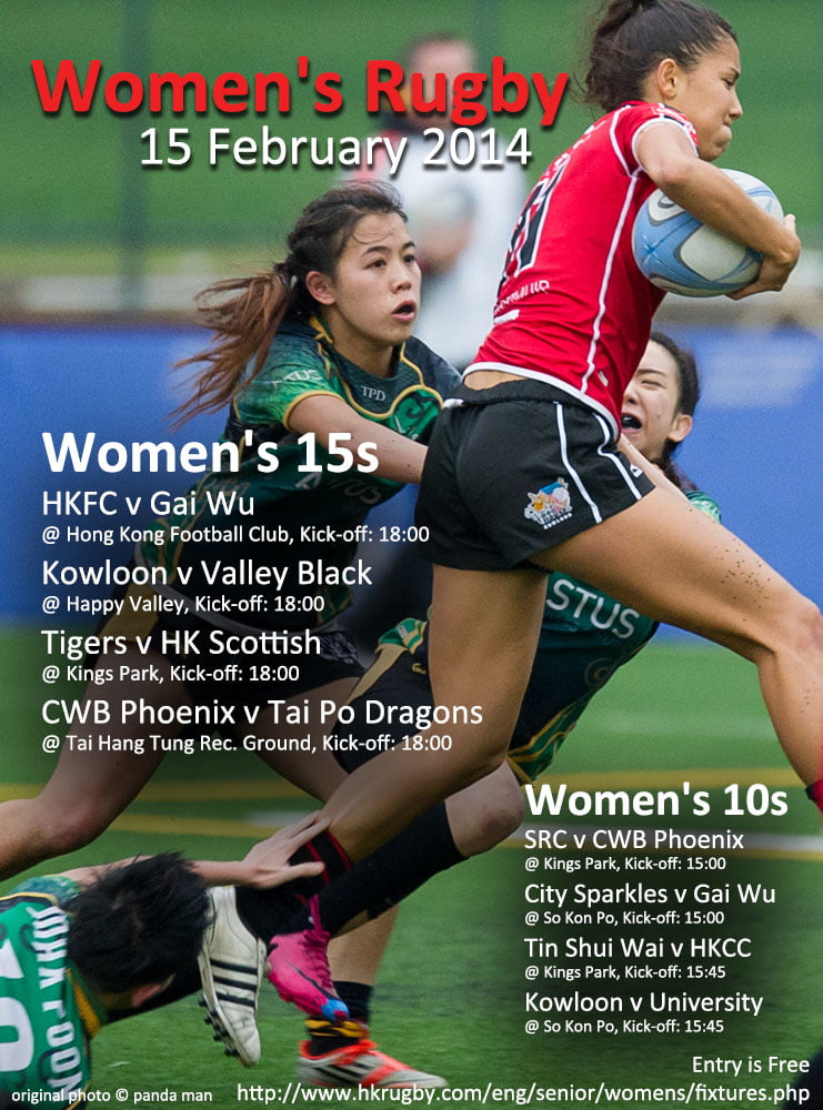 Women’s Rugby Fixtures 15 February, 2014 bc magazine