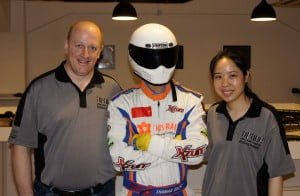 Andy Raishbrook, Sue Man and HK 'The Original' Stig at ARace's opening Pit Stop