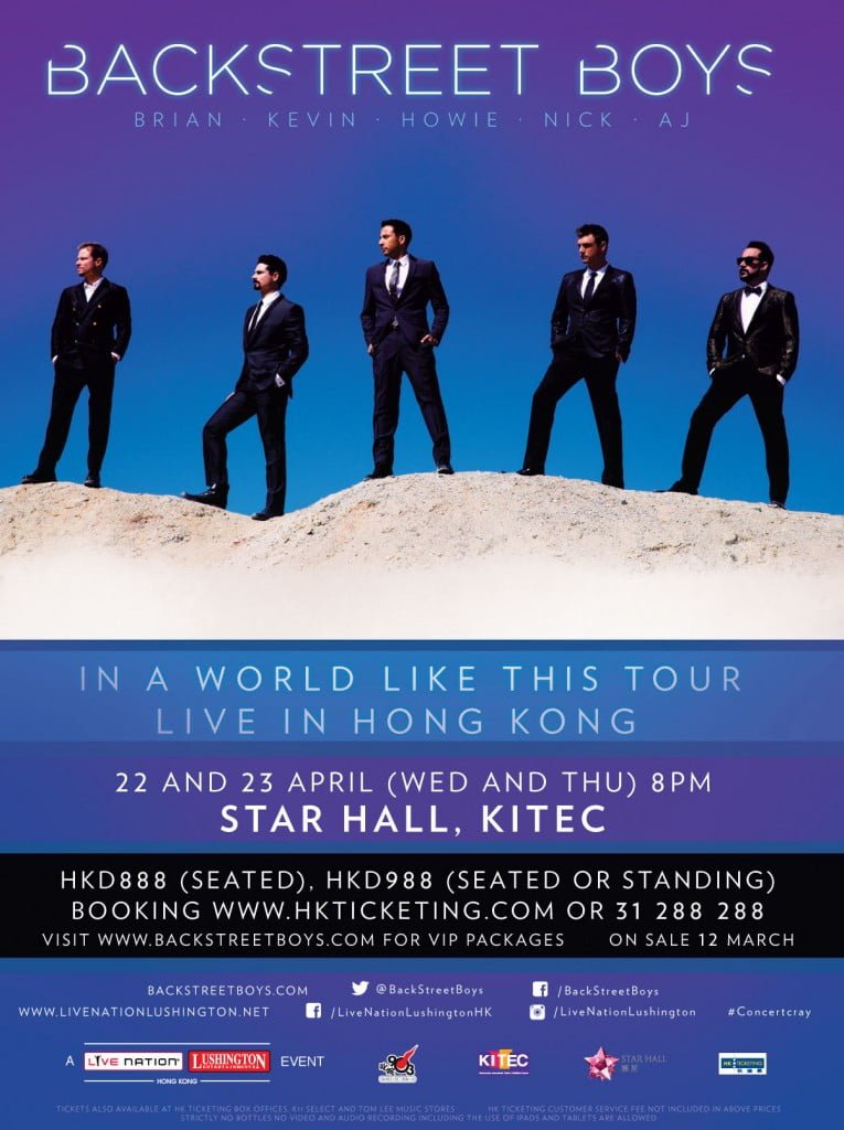 Backstreet Boys – In A World Like This Tour Live @ Star Hall - 22-23 April, 2015