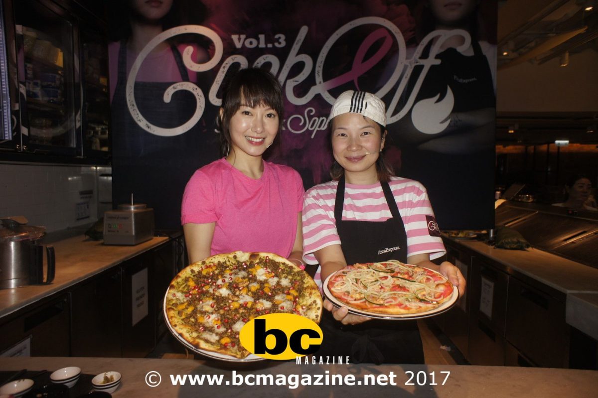 Hilda and Sophia Talk Pizza in Pink October