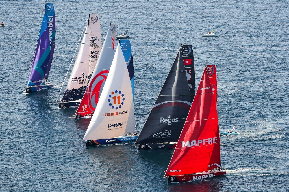 Volvo Ocean Race First In-port Race Featuring Hong Kong’s Scallywag