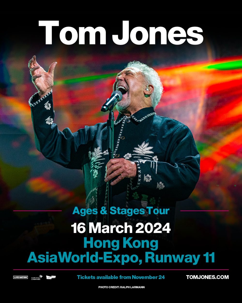 Tom Jones Hong kong 2024