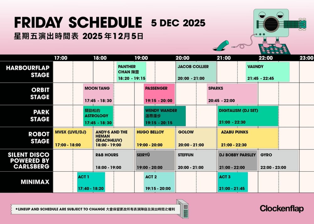 clockenflap 2025 - friday