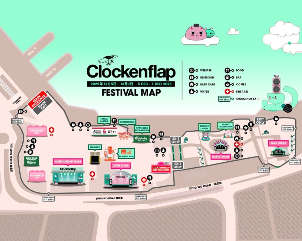 clockenflap 2025 map