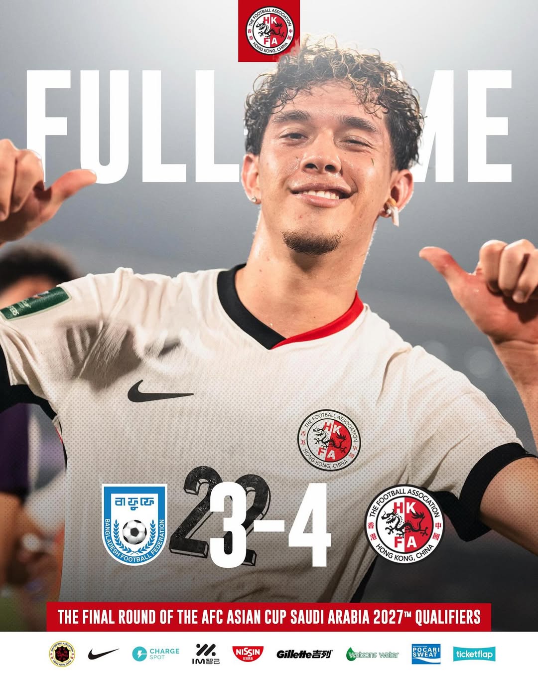 Bangladesh 3-4 Hong Kong